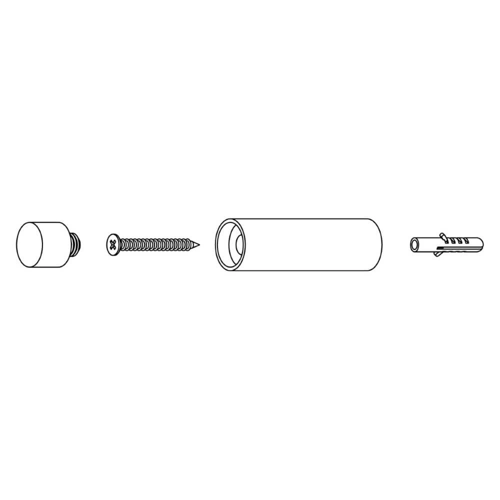 Doorstop Stelo wall 22x80mm stainless steel Intersteel 8714186053454