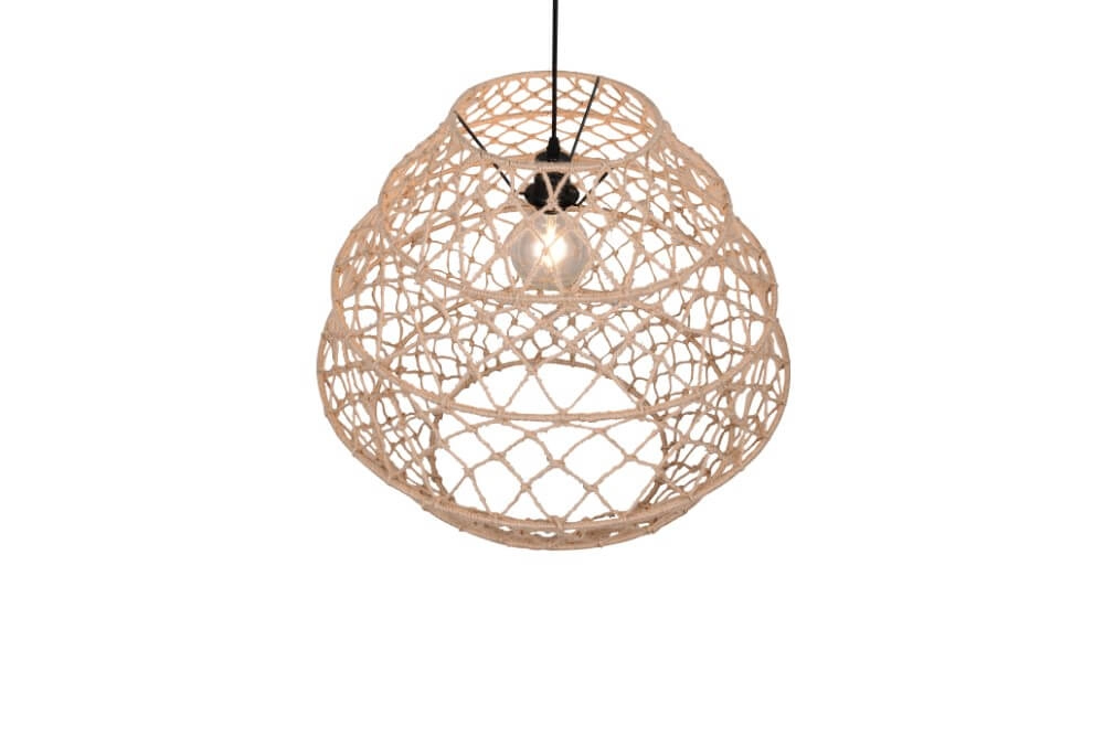 Rattan pendant lamp Hive Ø 60cm Trio 4017807637199