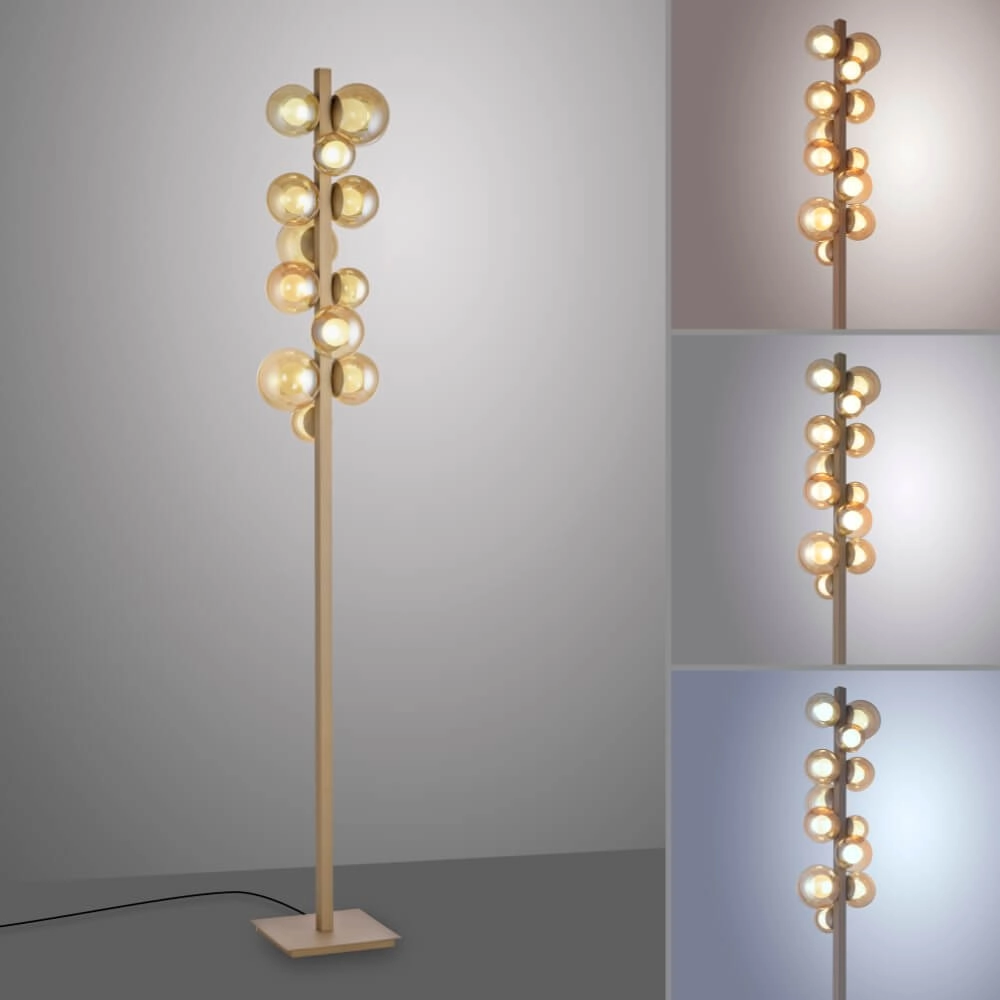 Bronze floor lamp Pure Popup design Paul Neuhaus 4012248385654