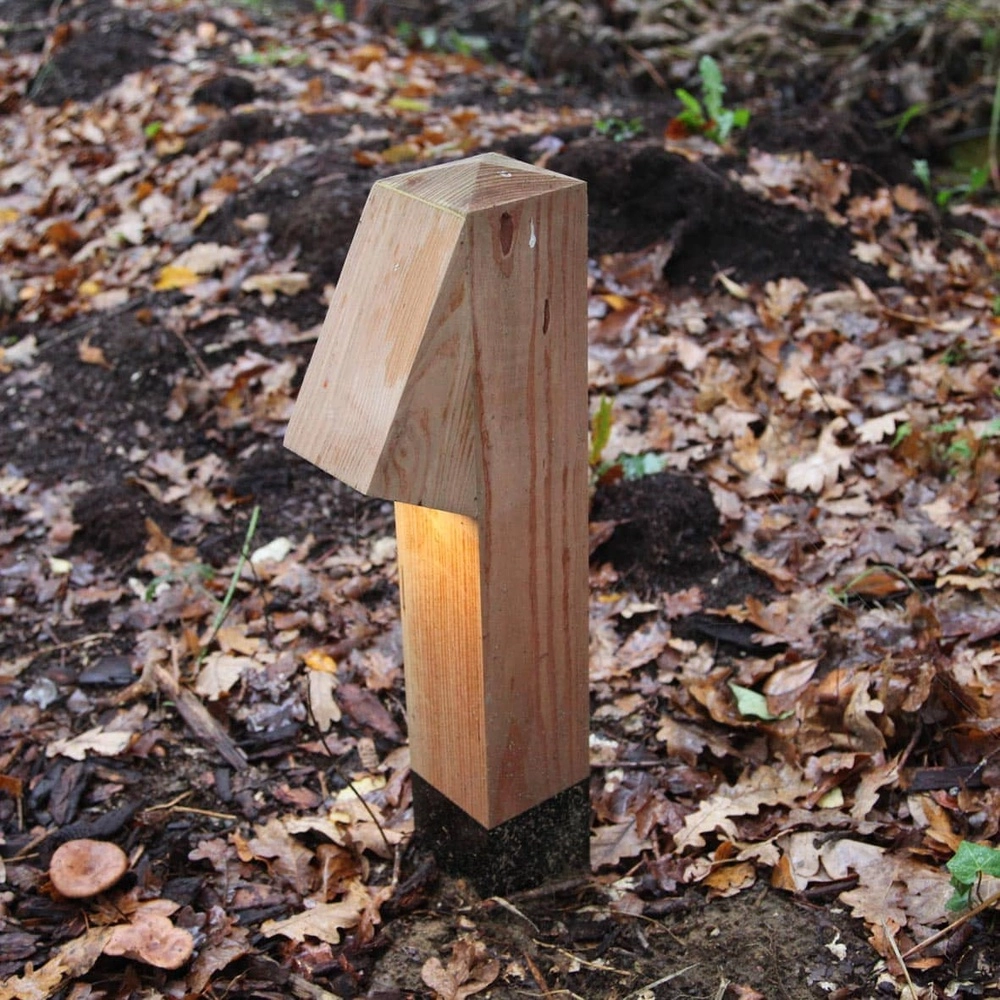 Wooden path lighting Peri 100 Accoya - 10x10x50cm - 2700K