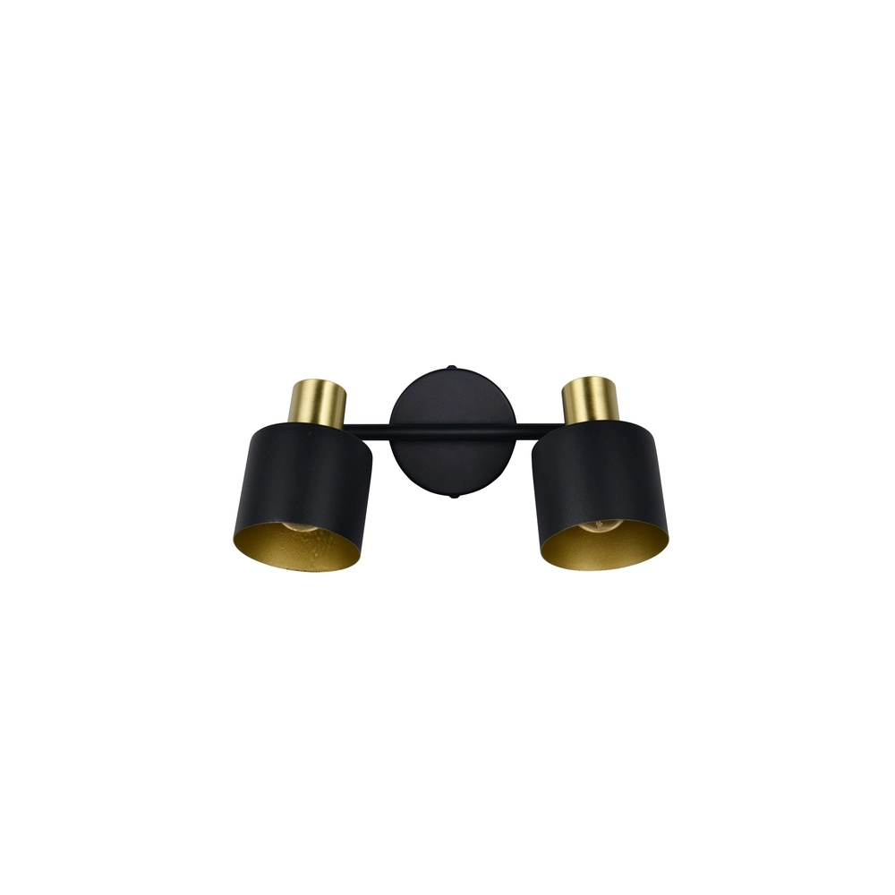Ceiling lamp Eva 2-light black with gold Trio 4017807654653