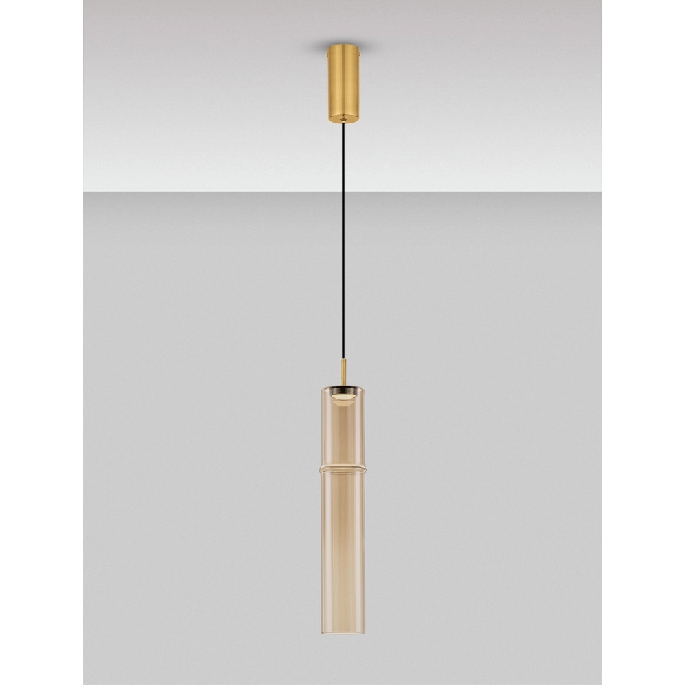 Unique pendant lamp Sano 1-light gold