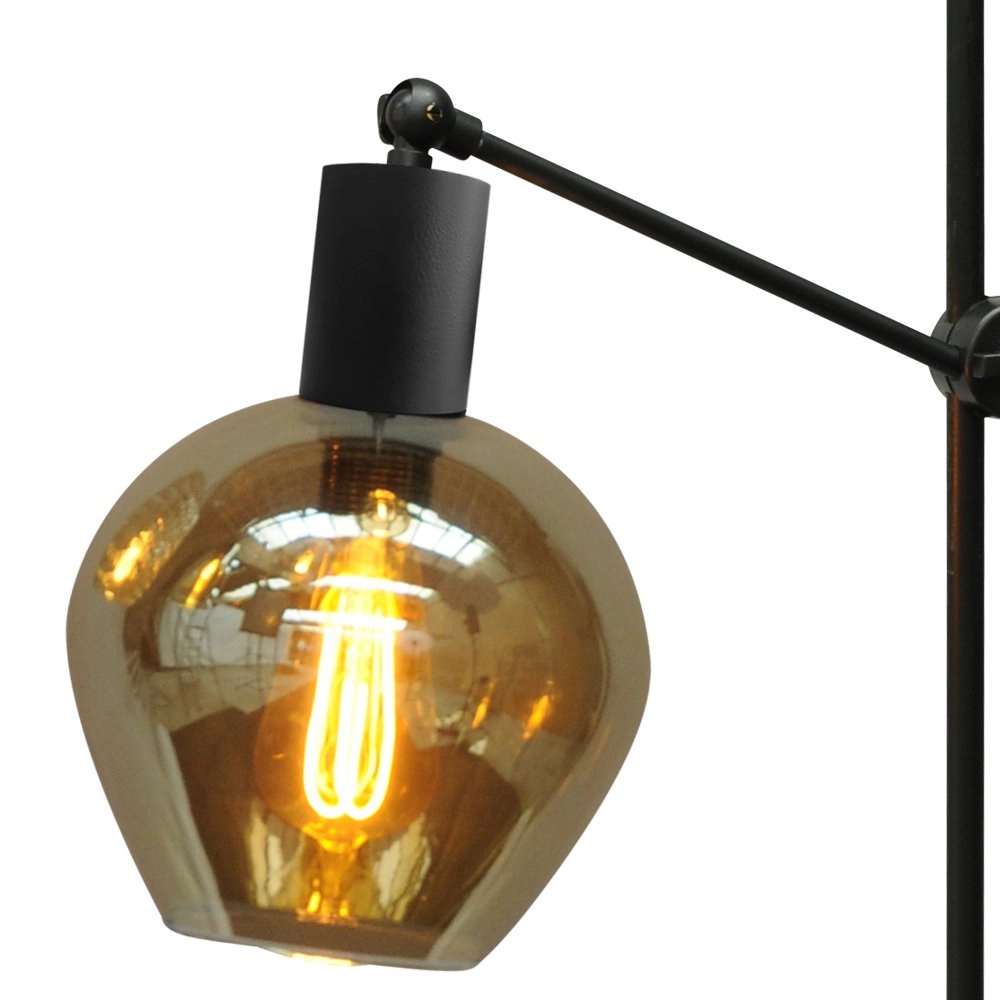 Table lamp black Bounty with blackline glass Masterlight 8718121247885