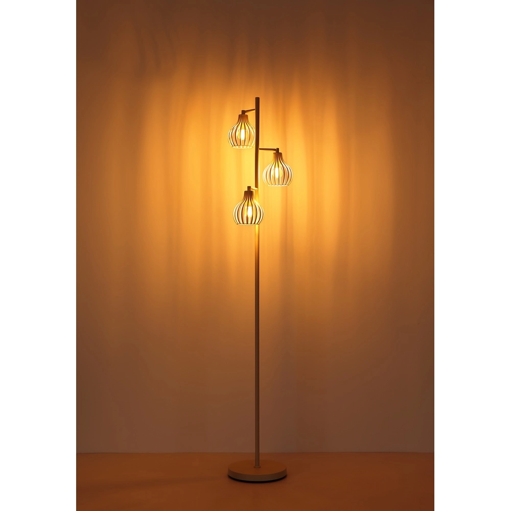 3-light floor lamp Mateo cream Globo 9007371572236