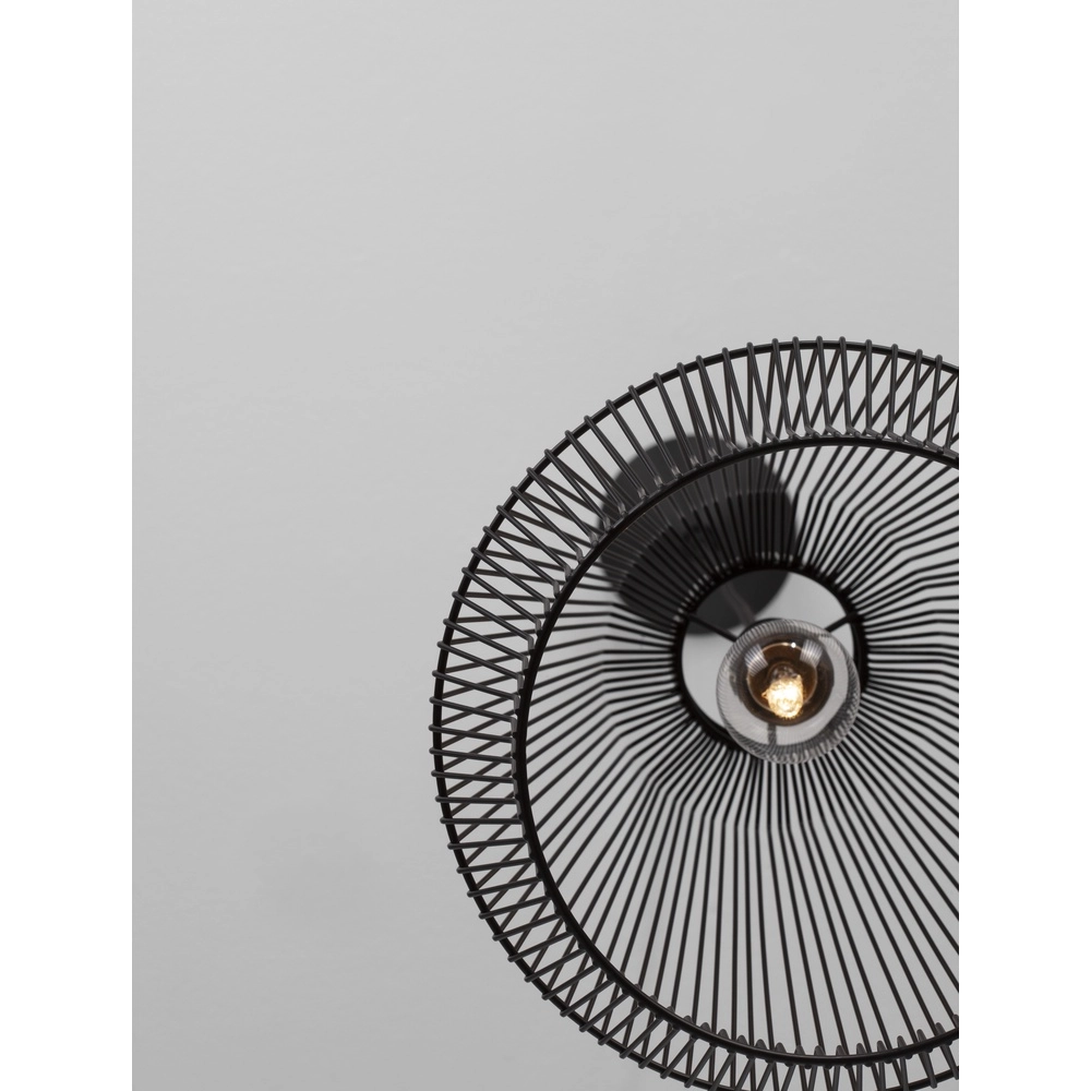 Bohemian pendant lamp Bredo Ø 27.5cm black Lyora 5212017438898