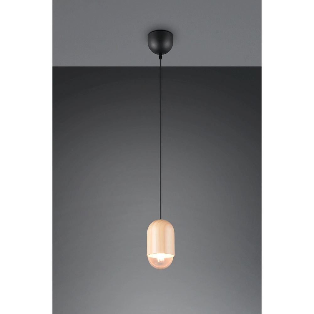 Unique pendant lamp Nara wood Ø 10.5cm Trio 4017807661750