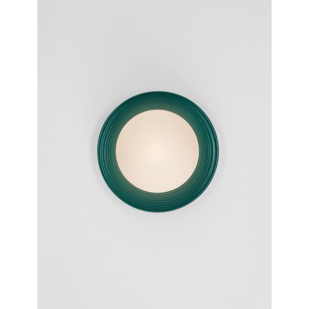 Wall lamp Orbique green Ø 22cm Lyora 5212017483881