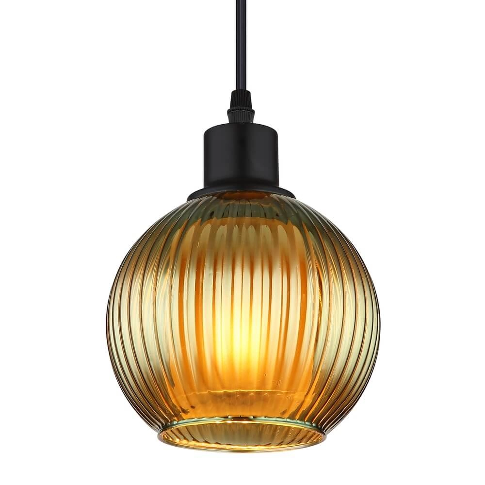 Pendant lamp Zumba green glass Ø 15cm Globo 9007371458813