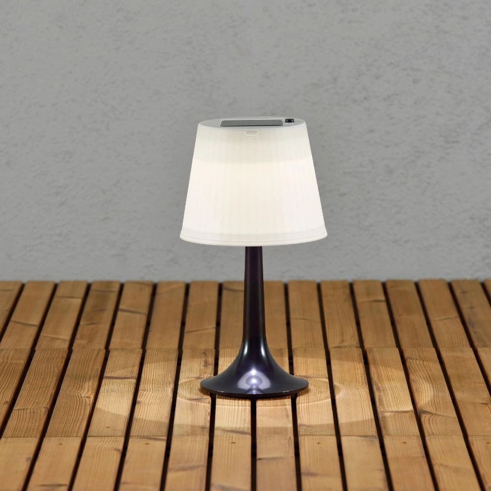 LED outdoor lamp Assisi Solar with LED black KonstSmide 7318301097524