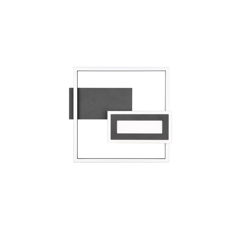 Square ceiling lamp Spiro black 30cm Trio 4017807612424