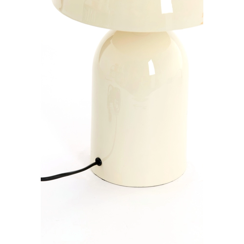 Mushroom table lamp Tolima gloss cream - Ø 23cm Light & Living 8717807807788