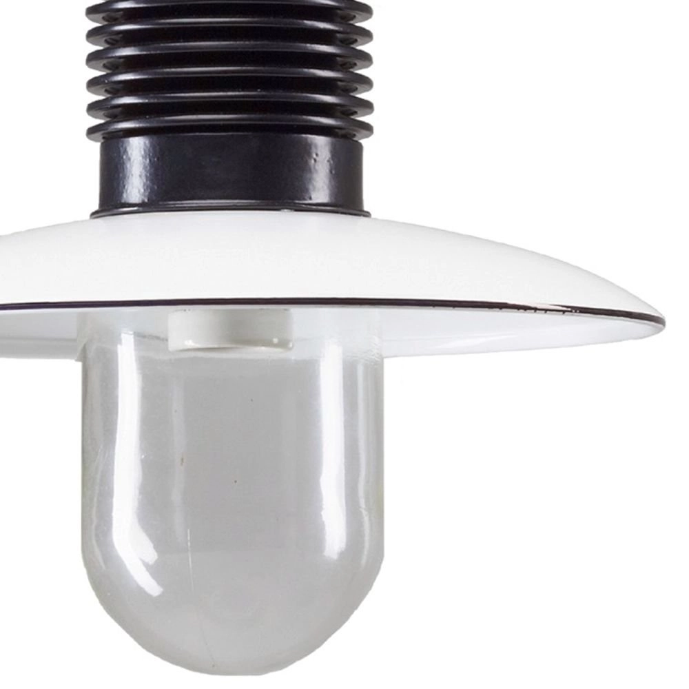 Porch pendant light Ampere Black with retro white KS Verlichting 8714732118705