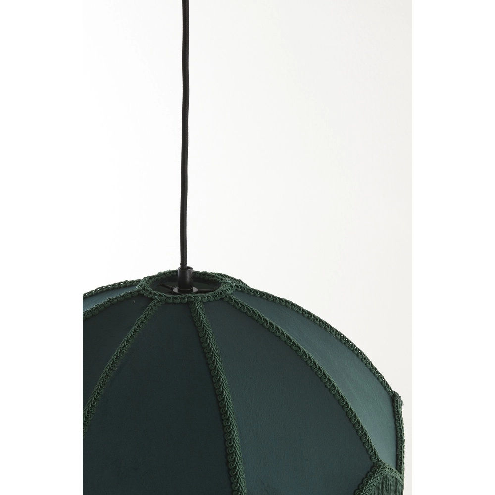 Pendant lamp Malacia Ø 50cm - velvet green Light & Living 8717807759285