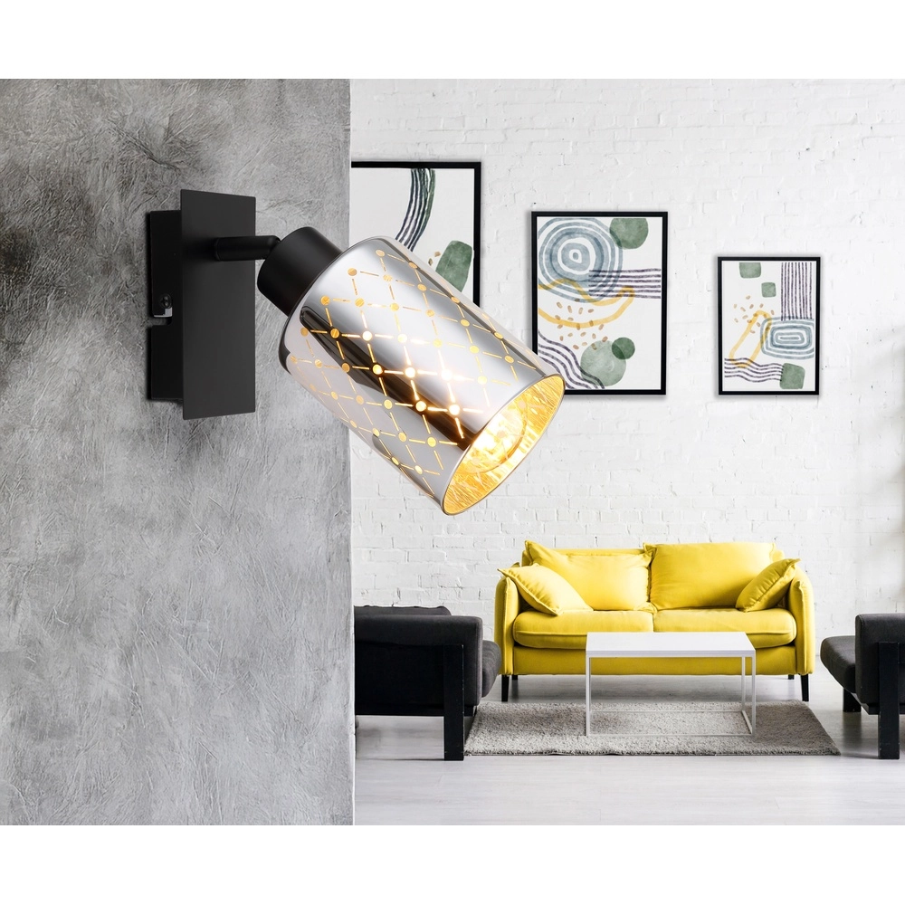 Design wall lamp Alonso Black Globo 9007371578245