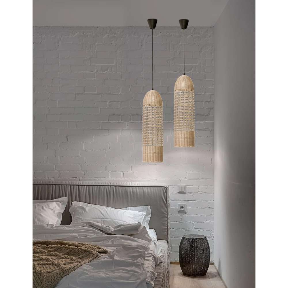 Rattan pendant lamp Mia Ø 20cm Lyora 5212017416698