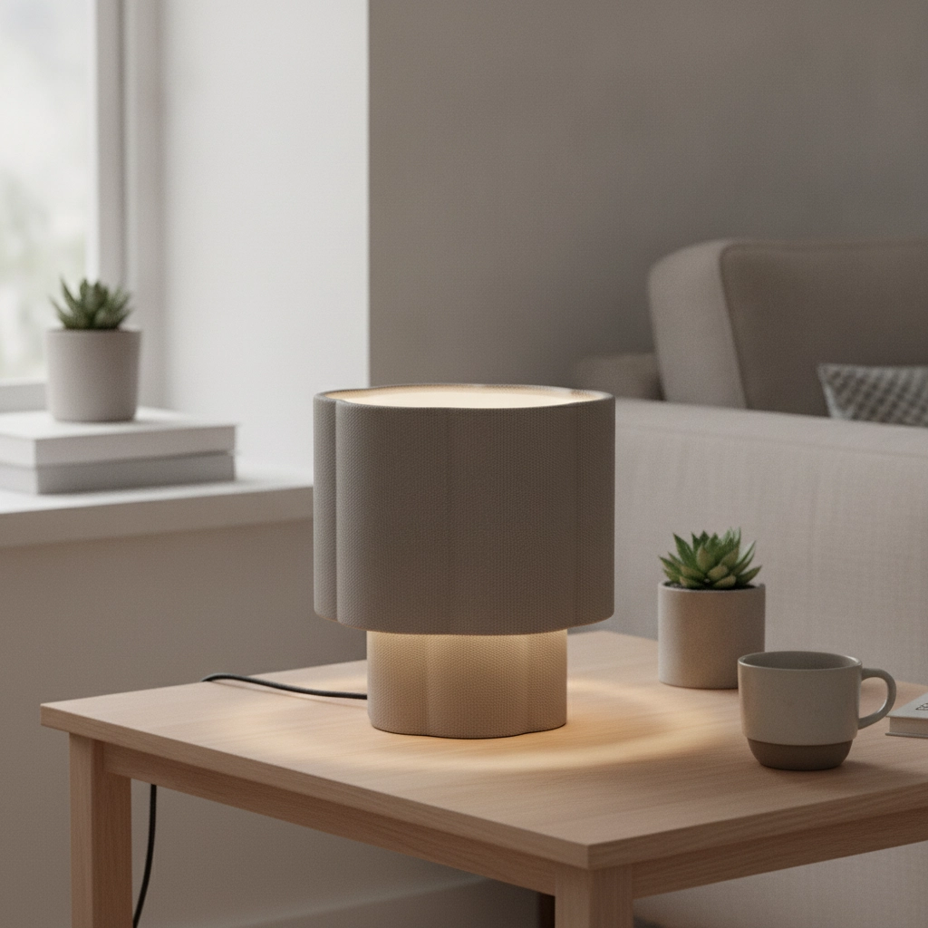 Table lamp Bloosy grey