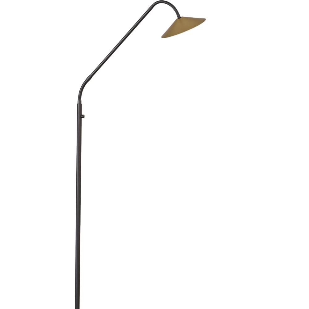 Floor reading lamp Ceppo black with gold Masterlight 8718121348001
