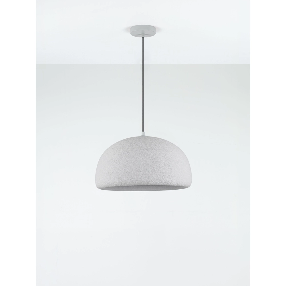 Modern pendant lamp Davo grey Ø 43cm Lyora 5212017495662
