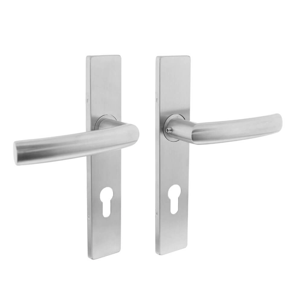 Door handle Blok rectangular PC 72mm stainless steel