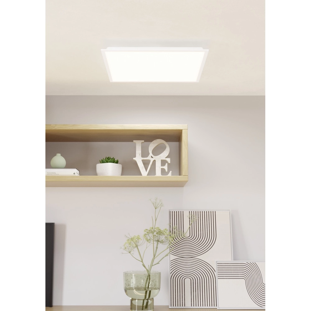 Ceiling lamp Moradillo square 59.5cm 3-step CCT white Eglo 9008606340064