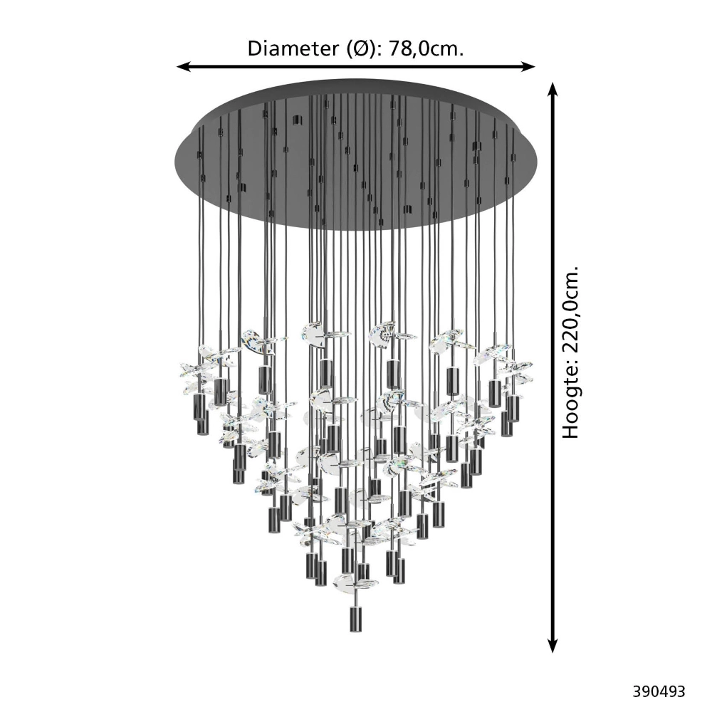 Unique pendant lamp Comareira grey 3-step CCT Stars of Light 9008606360123