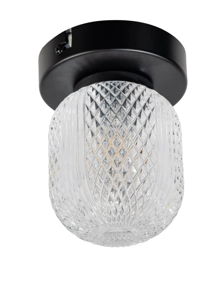 Unique ceiling lamp Kristel 1-light black