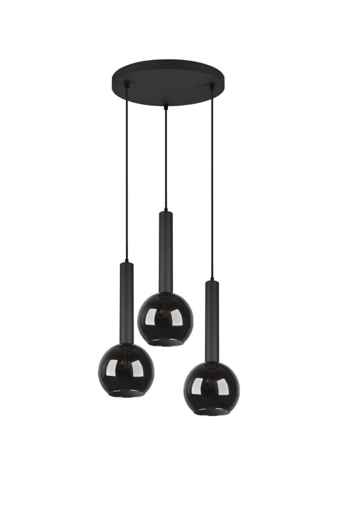 3-light hanging lamp Clayton black Trio 4017807522488