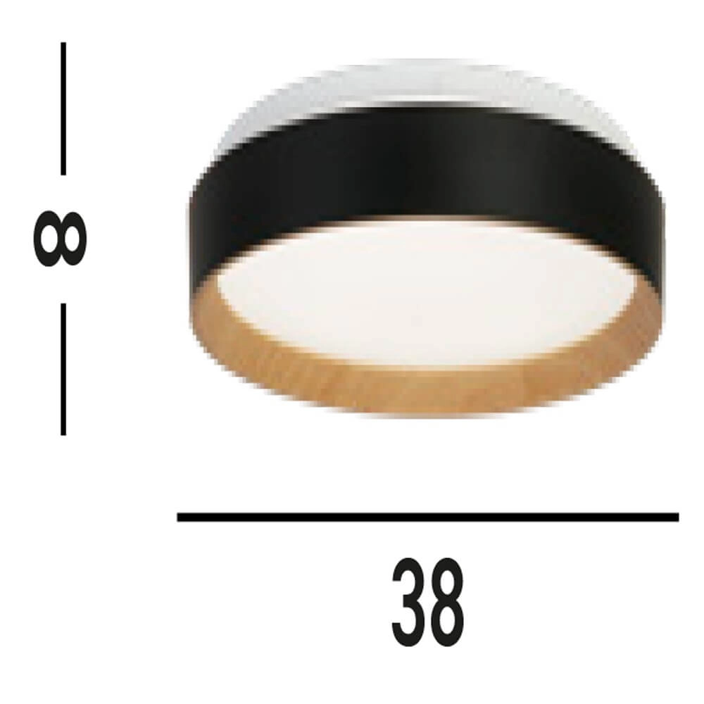 Black ceiling lamp Sorrento white window Searchlight 5053423274157