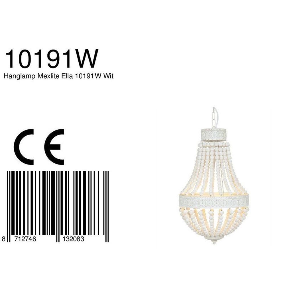 White chandelier Ella Ø 40cm Steinhauer 8712746132083