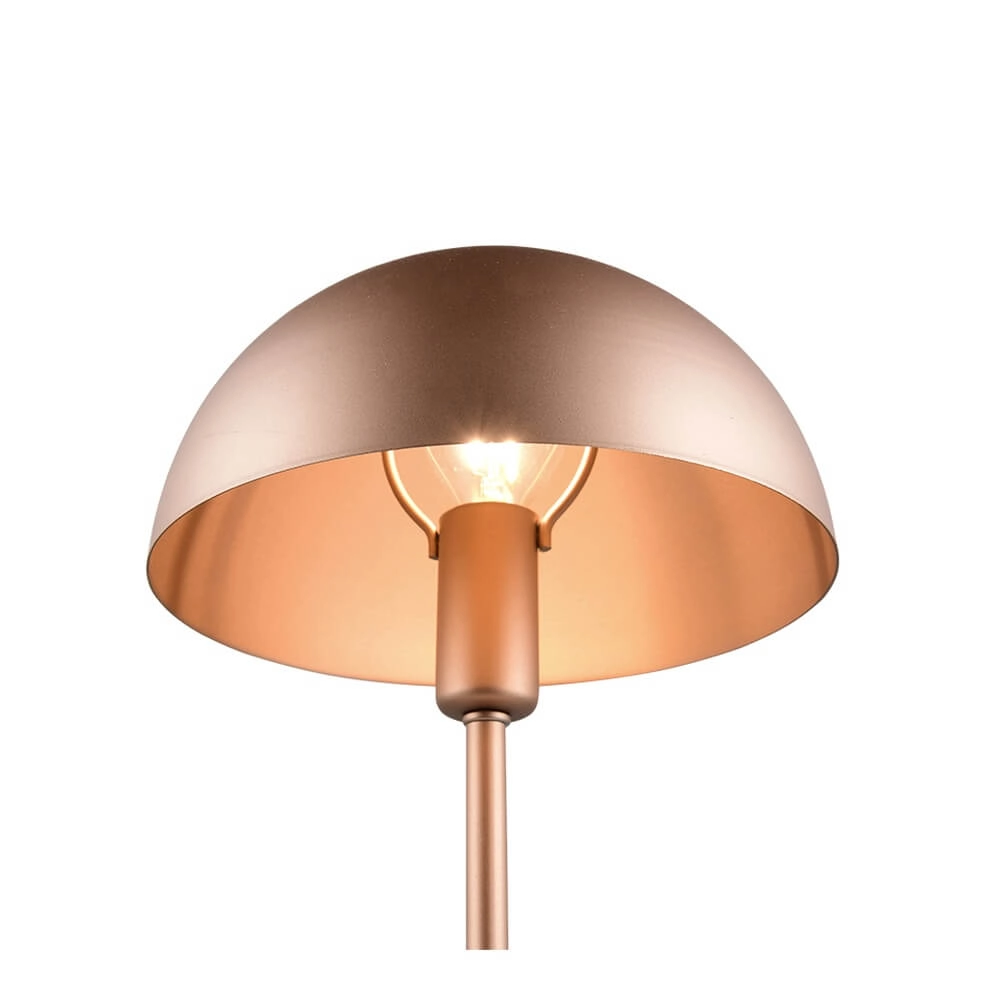 Design table lamp Nola coffee brown Ø 20cm Trio 4017807633924