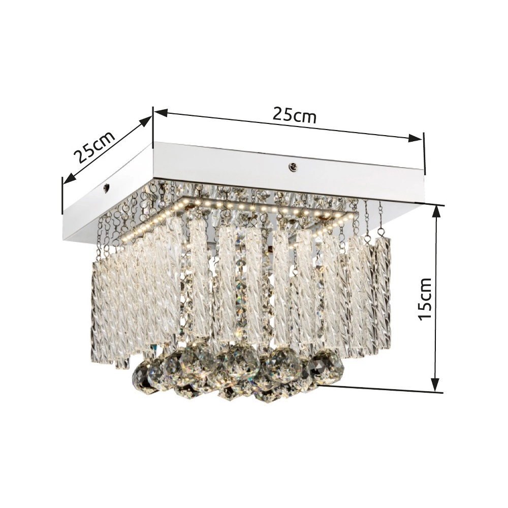 Ceiling lamp Mathilda chrome Globo 9007371337347