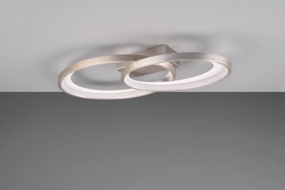 Ceiling lamp Malaga nickel Trio 4017807576948