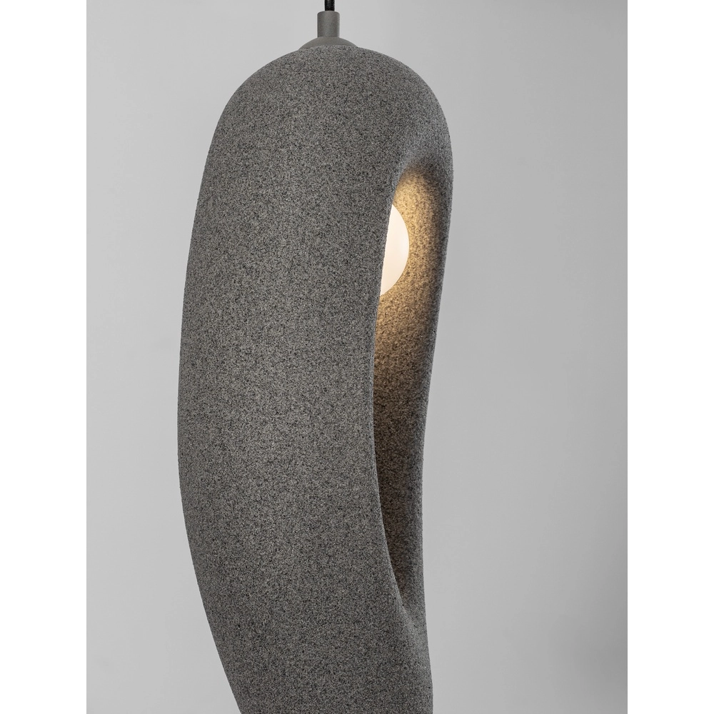 Natural pendant lamp Tempus grey 48cm Lyora 5212017476852