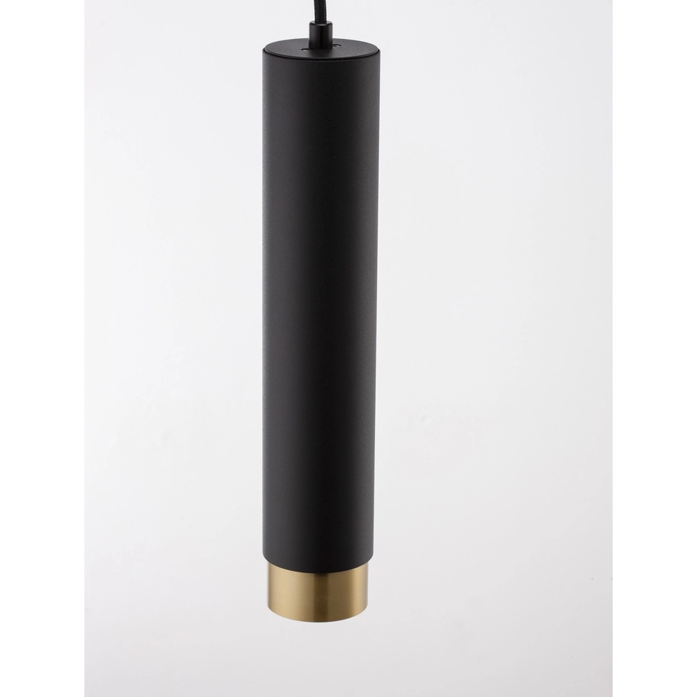 Pendant lamp Pongo M single 30cm black with gold Lyora 5212017430328