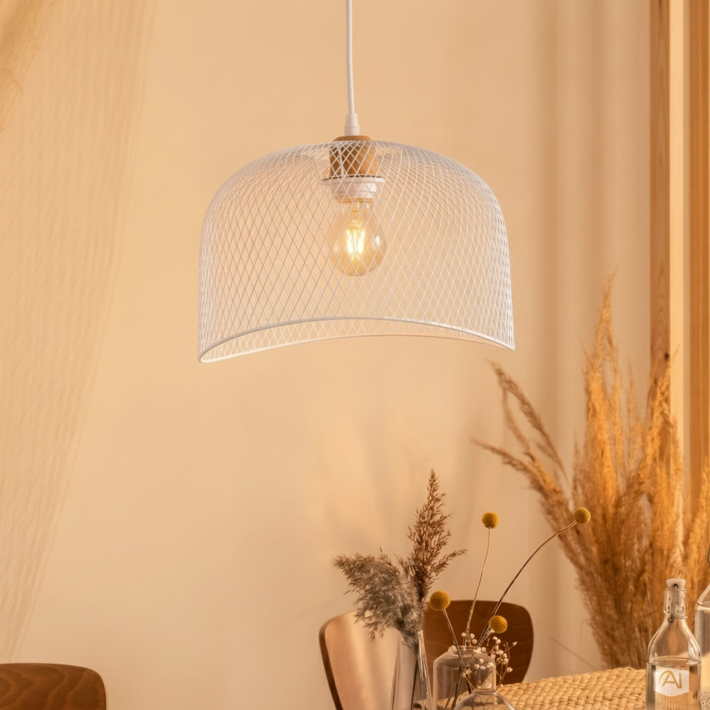 Cage lamp Lyron white