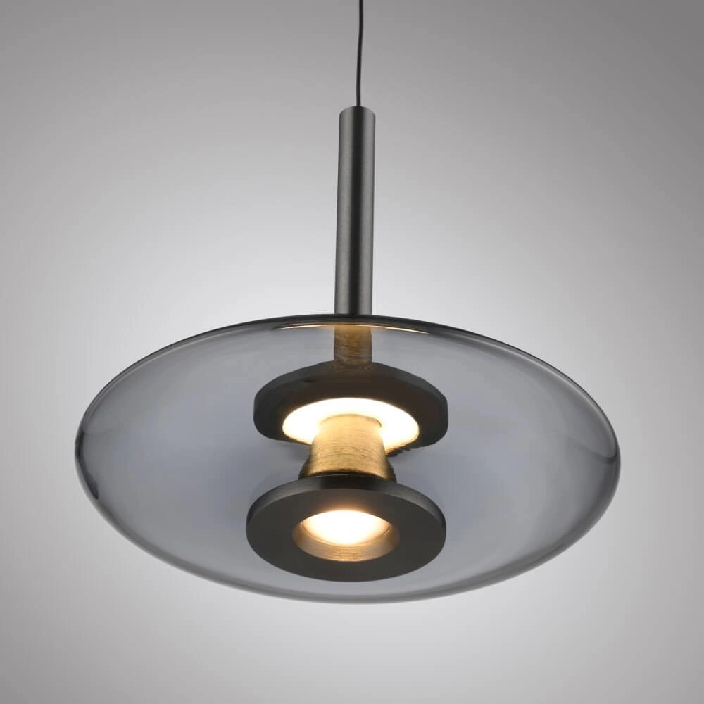 Design hanging lamp Pure Vitrum gray Paul Neuhaus 4012248383957