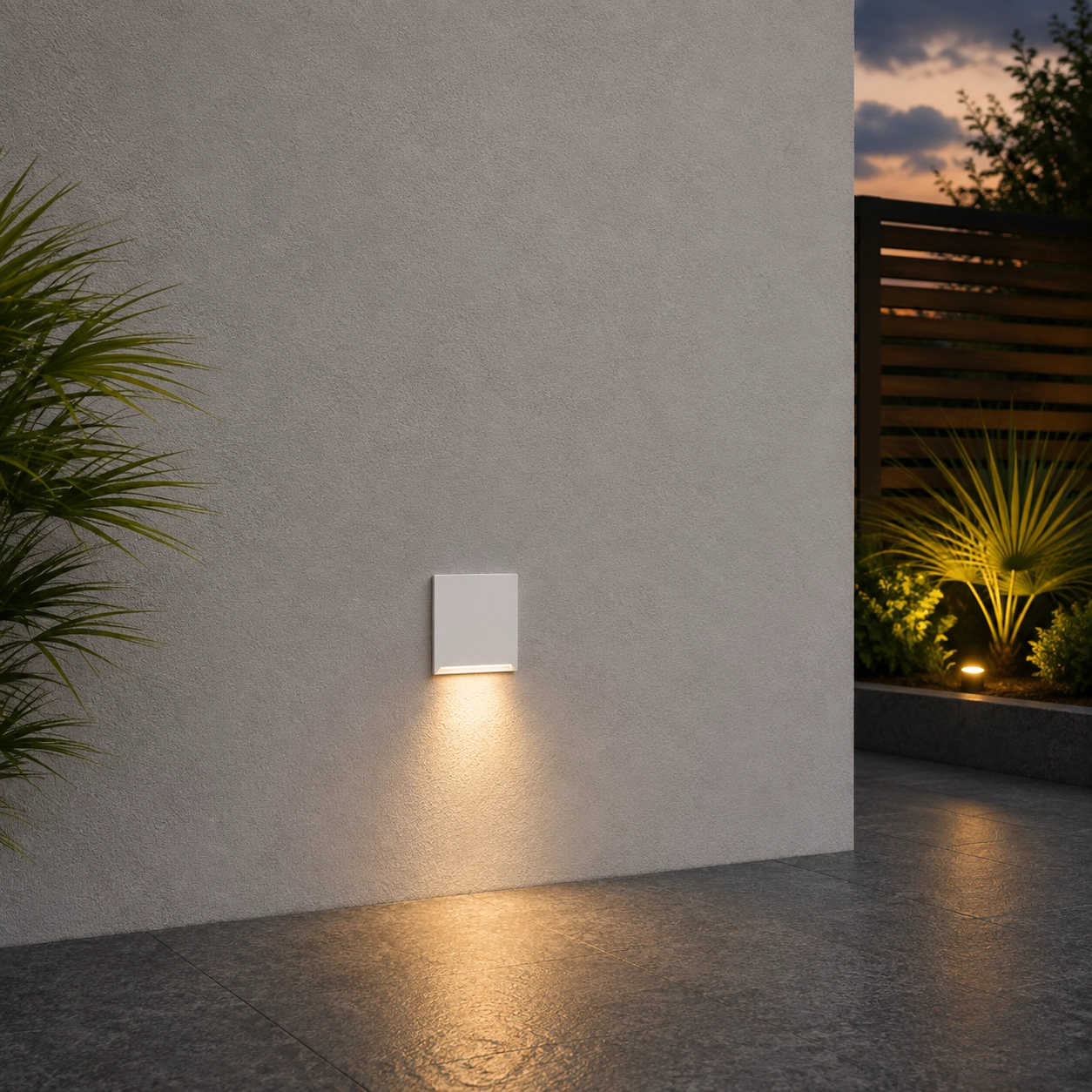 Square recessed light Iko only white