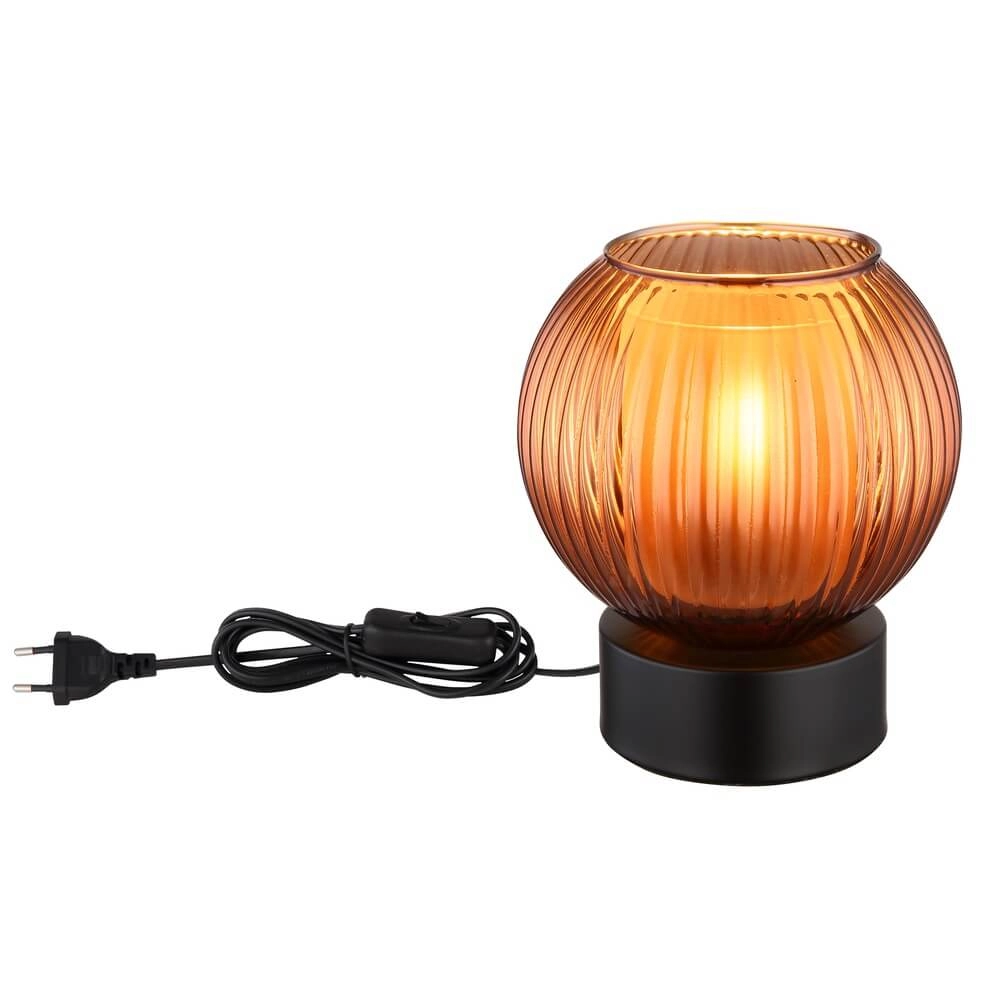 Table lamp Zumba orange glass Ø 15cm Globo 9007371456000