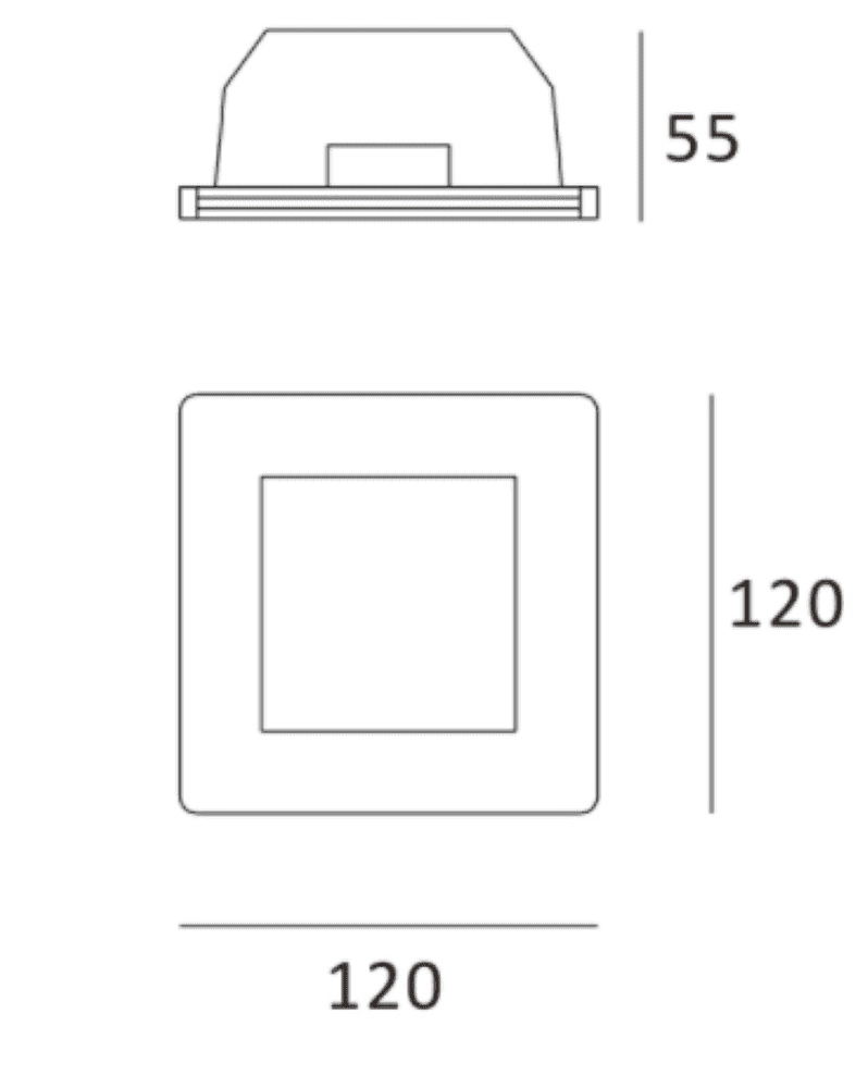 Plaster recessed spot Cygan Artdelight 8719831730483