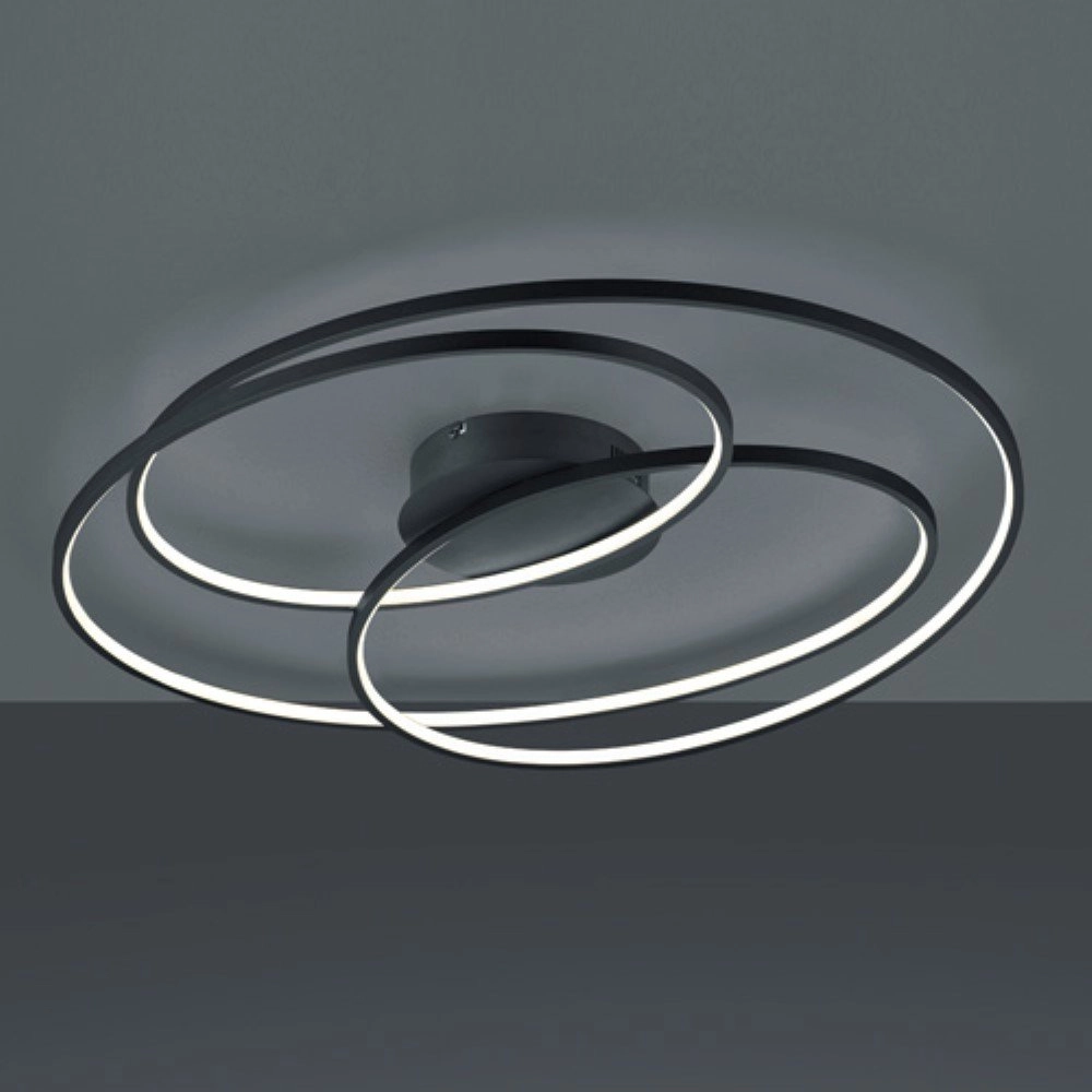 Black ceiling lamp Gale Trio 4017807441468