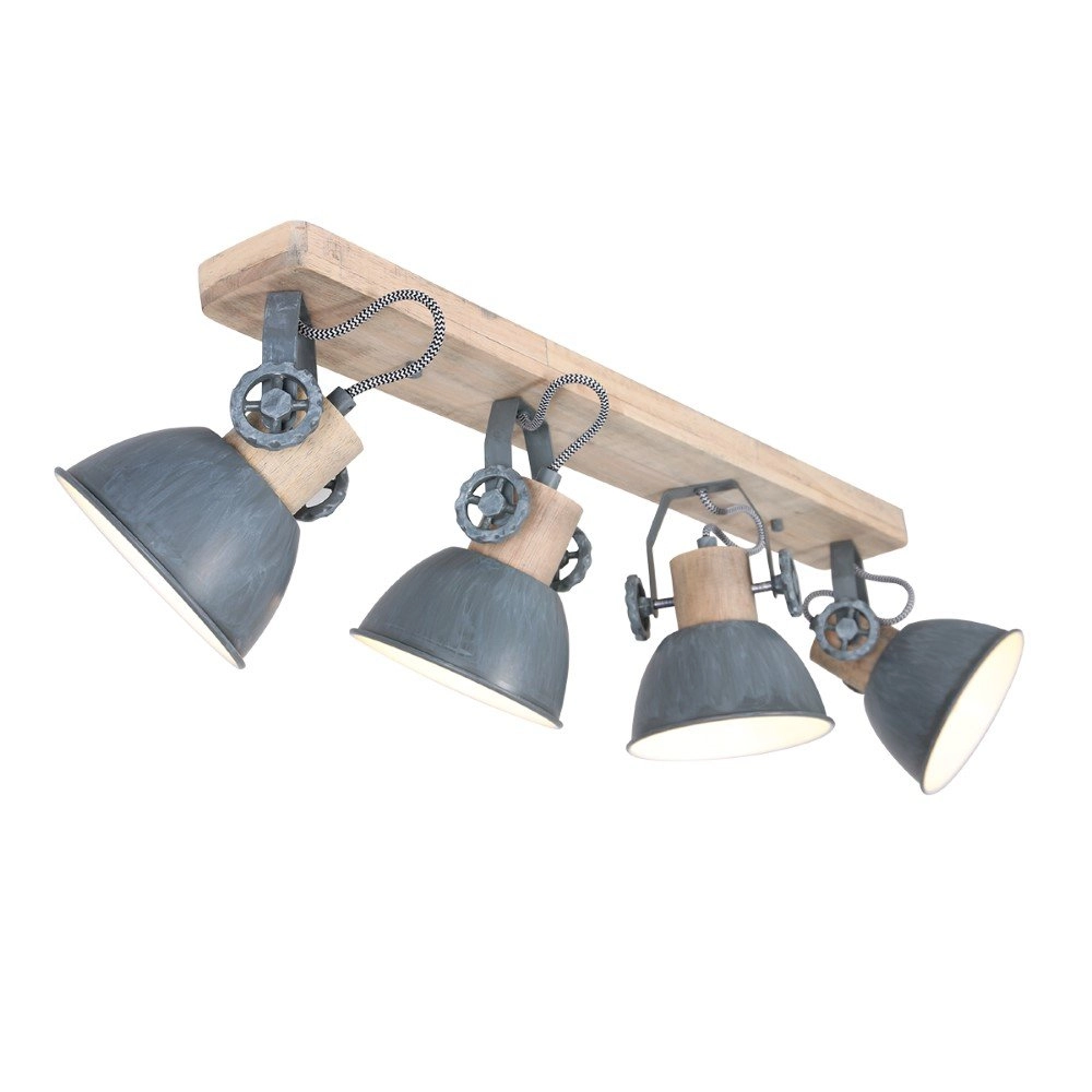 Country ceiling lamp Gearwood 4-light Steinhauer 8712746133332