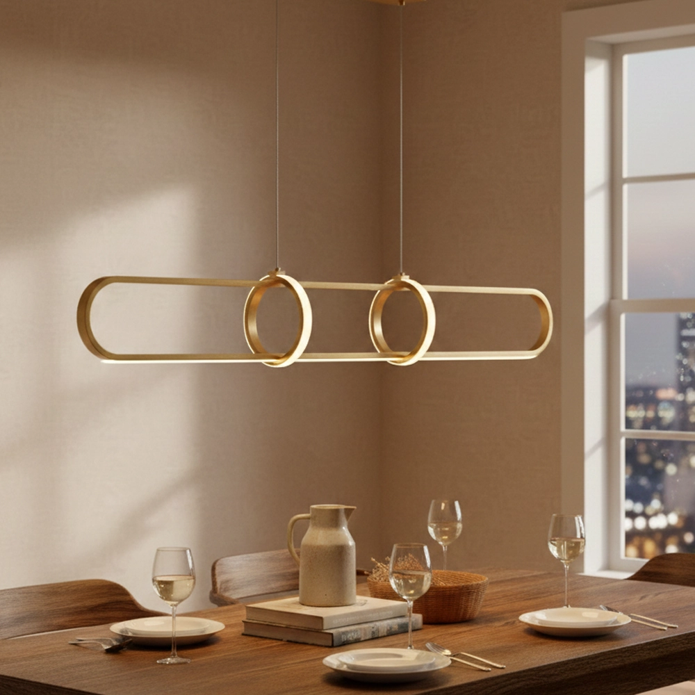 Design pendant lamp Arte elongated gold