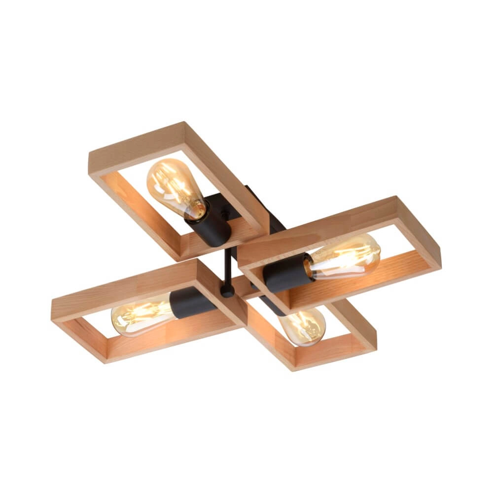 Country ceiling lamp Franky 4-light