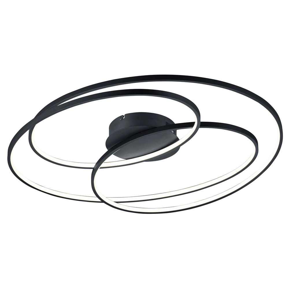 Black ceiling lamp Gale