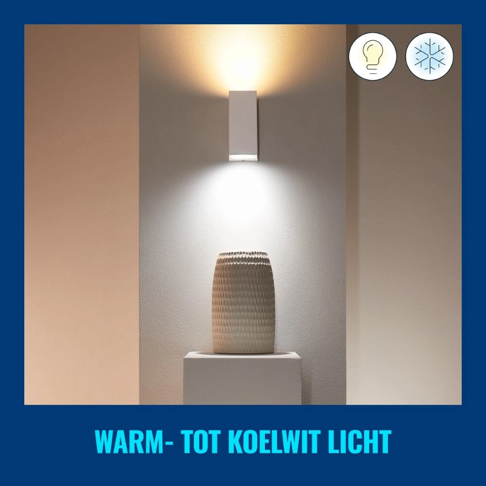 Wall spotlight Up and Down Smart - White WiZ 8719514554597
