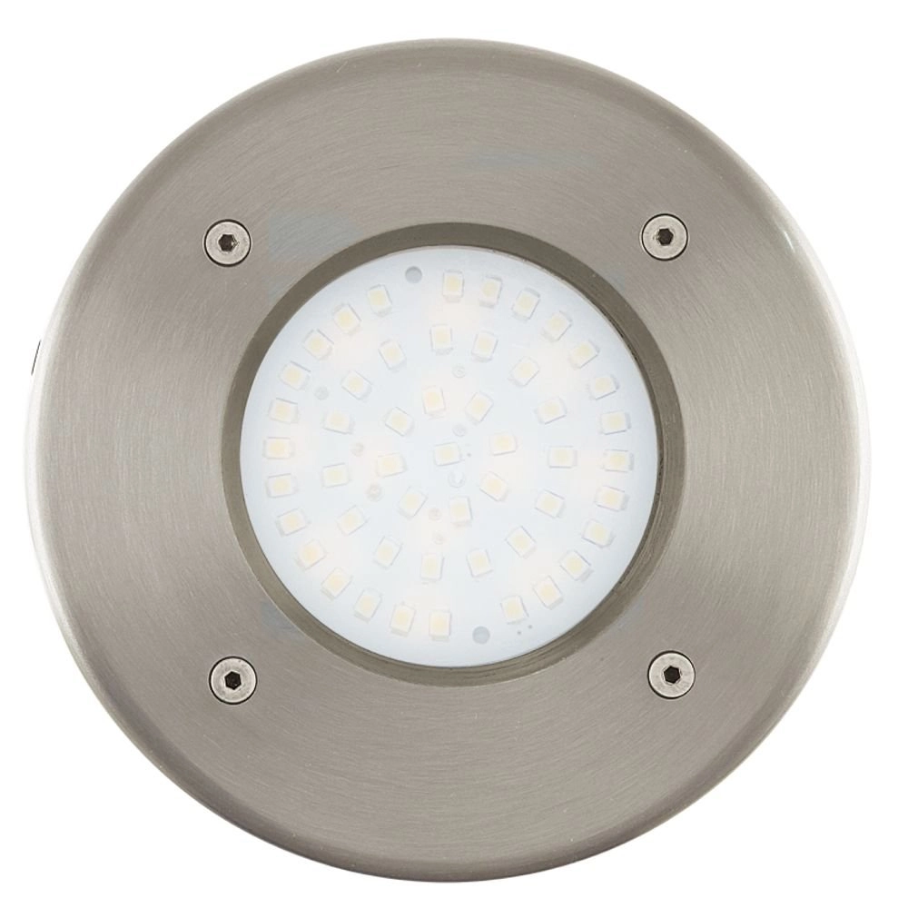 Recessed ground spot Lamedo round stainless steel