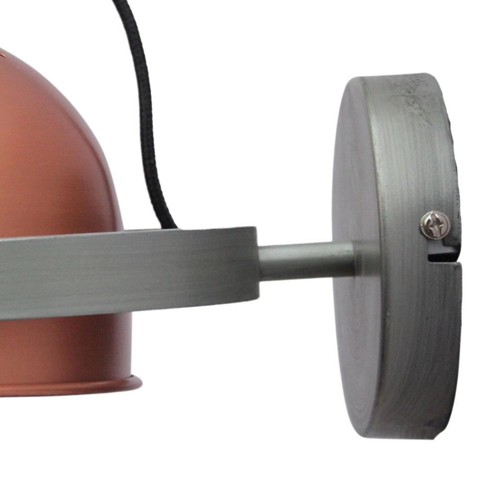 Wall lamp Retro 22cm copper with gray Urban Interiors 8718868314888