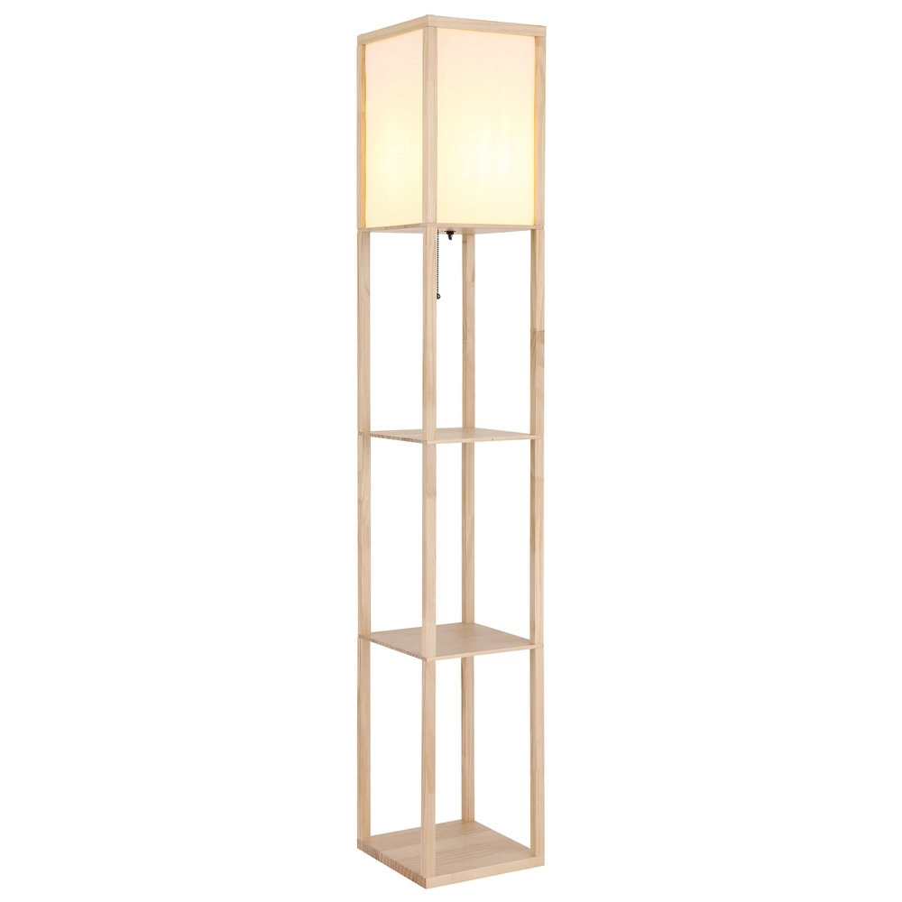 Floor lamp Tabitha wood