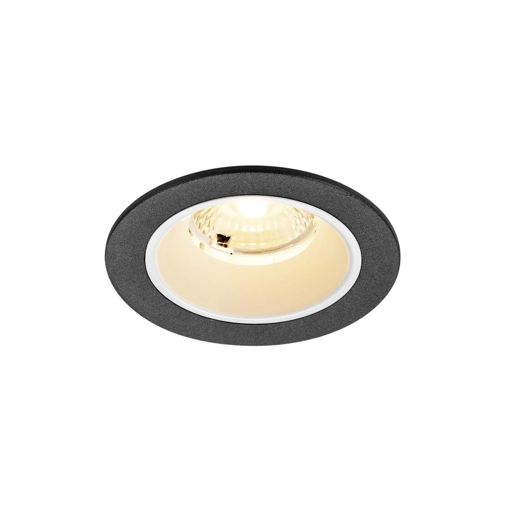 Recessed spotlight Numinos S black/white 3000K - 40deg