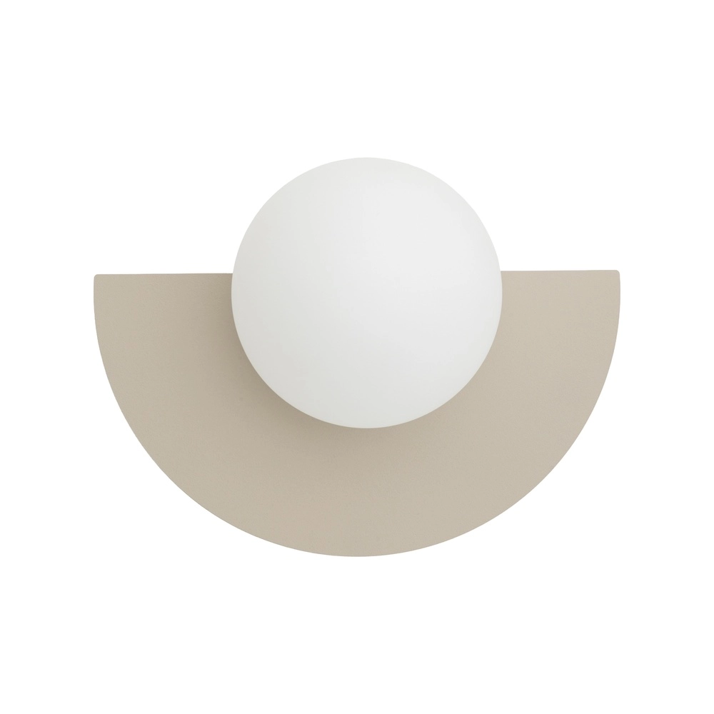 Wall lamp half Saturn sand brown